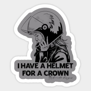 I have a helmet for a crown Sticker